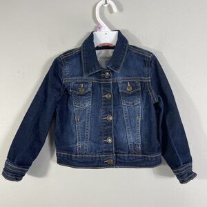 Thoughskins Baby Girls Blue Denim Jacket 24 Months Pockets Long Sleeve Snaps